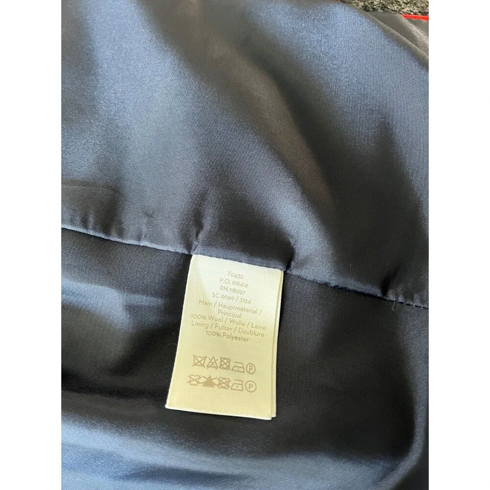 Boden British Tweed Gray Plaid 100% Wool Blazer 12 Reg - Picture 5 of 8